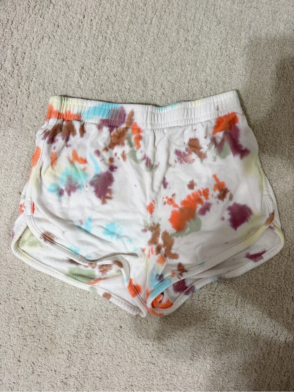 Wild Fable White Tie-Dye Cotton Lounge Shorts